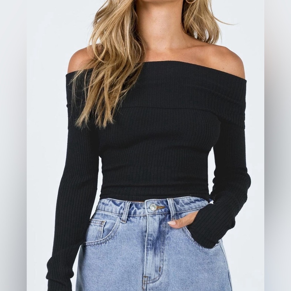 Princess Polly black long sleeve top. Worn once